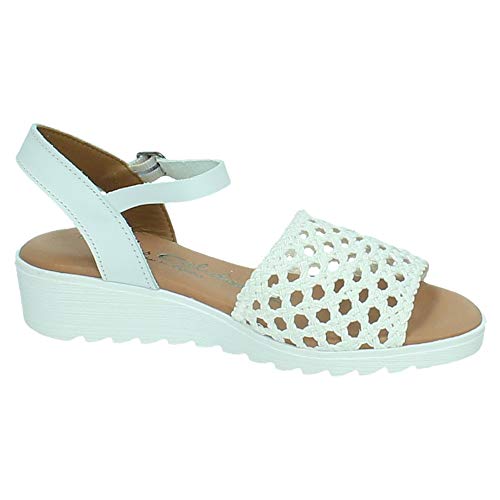 TORRES 9005 Sandalias Blancas Mujer Sandalias Blanco 41