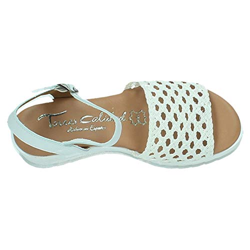 TORRES 9005 Sandalias Blancas Mujer Sandalias Blanco 41