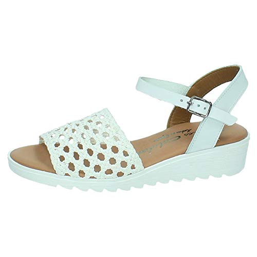 TORRES 9005 Sandalias Blancas Mujer Sandalias Blanco 41