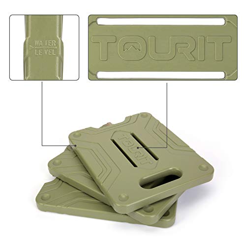 TOURIT Bloque de hielo reutilizable de larga duración para enfriador, bolsa para el almuerzo, mochila refrigeradora Refreezable Cooler Packs para camping, playa, picnics, pesca y más (juego de 2)