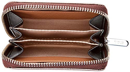 Tous Dubai Saffiano - Monedero para Mujer, Multicolor (Bronce Topo 695930007), 10 x 8 x 2.5 cm