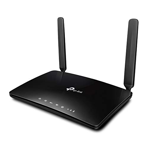 TP-Link Archer MR600 Router 4G + Advanced LTE CAT6, Wi-Fi AC1200 5GHz & 2.4GHz, 4 Puertos Gigabit, 2 Antenas Desmontables, MicroSIM, Compatible con Todos los operadores, Versión 2.0