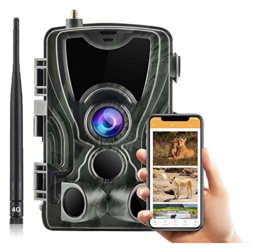 Trail camera Gratis APP 4G Cámara de senderos for monitoreo de vida silvestre 2k 30mp Vigilancia de la caza de la vida silvestre Cámaras inalámbricas celulares HC801 Más ( Color : U-S )