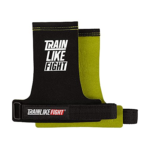 TRAINLIKEFIGHT Icon 0H - Calleras para Cross Training, calistenia, Ejercicios gimnásticos, protección para Tus Manos - Icon Green - S