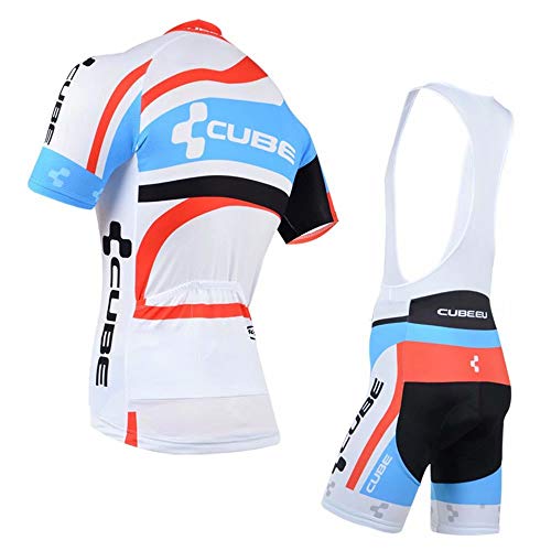 Traje Ciclismo Hombre para Verano, Ciclismo Maillot y Culotte Ciclismo Culote Bicicleta con 3D Gel Pad para Deportes al Aire Libre Ciclo Bicicleta