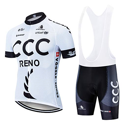 Traje Ciclismo Hombre para Verano,Maillot Ciclismo y Culotte Ciclismo con 5D Gel Pad