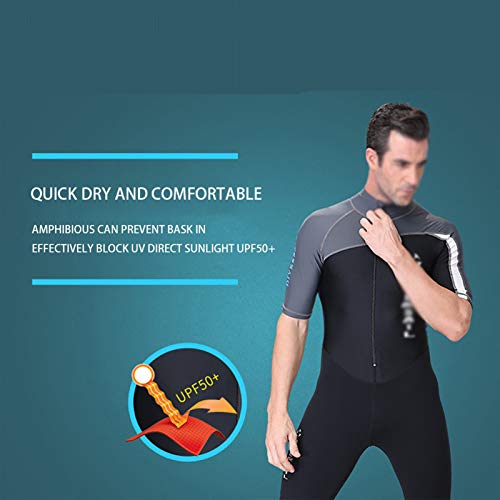 Traje De Baño Trajes De Neopreno Para Surf Para Hombre, Traje De Buceo Para Hombre, Nuevo Traje De Neopreno Con Cremallera En La Espalda Para Hombre, Traje De Neopreno Corto Para Nadar, Protector Cont