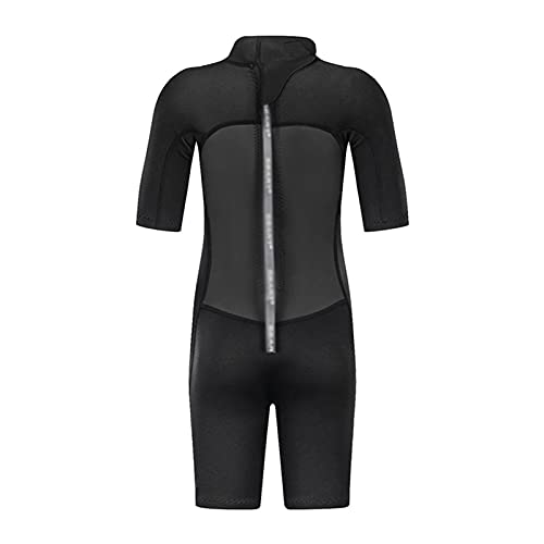 Traje De Baño Wetsuit Traje De Neopreno Corto De 2 Mm para Niños Y Niñas para Niños, Traje De Buceo Negro Completo, Traje De Baño Térmico, Mono (Color : Black, Size : 4XL)