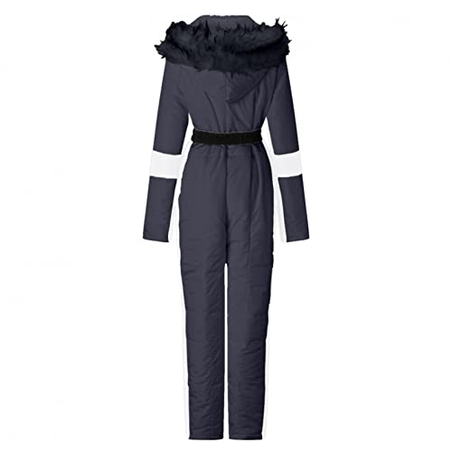 Traje de esquí para mujer de una pieza, traje de esquí de una pieza, mono de invierno para mujer, resistente al agua, monos de nieve, cálidos, para esquiar, para exteriores, AAAblack, M