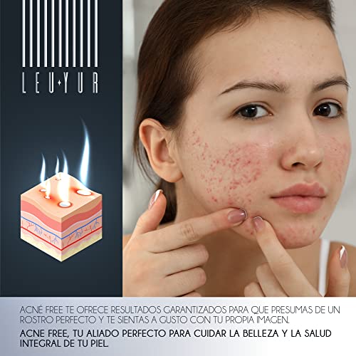 Tratamiento Anti-Acné | Elimina por completo granos, espinillas y puntos Negros | Rostro limpio y perfecto | Protege la salud de la Piel | Colágeno, Cardio Mariano, Zarzaparrilla, Aloe Vera | 100 Caps