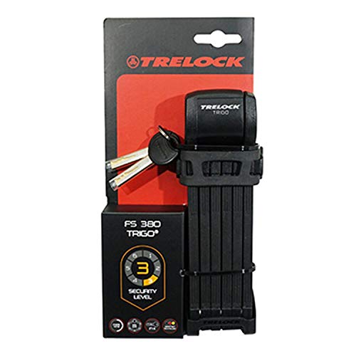 Trelock Faltschloss-2232032008 Candado Plegable, Unisex Adulto, Negro, Talla única