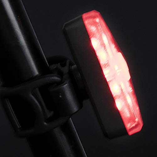 Triángulo Luz trasera de bicicleta luz de montaña luz USB de carga luz trasera de bicicleta equipo de conducción nocturna