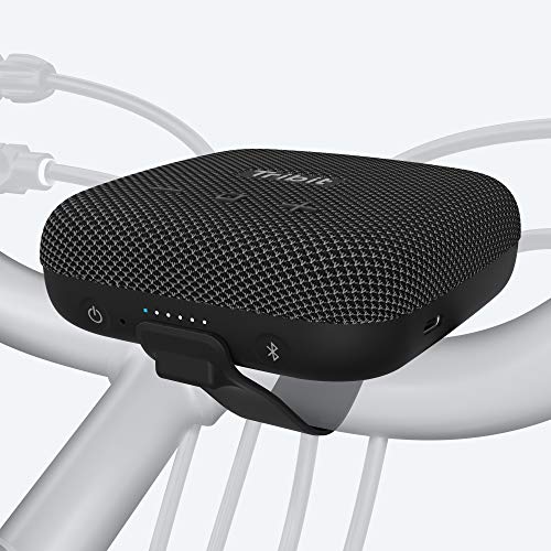 Tribit StormBox Micro Altavoz Bluetooth. Altavoz portátil Impermeable IP67 y a Prueba de Polvo. Ideal para Bicicletas, con un Sonido Envolvente y Potente, Alcance Bluetooth de 30 Metros (Black)