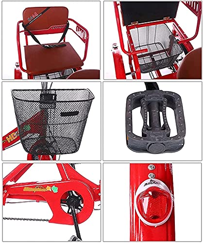 Triciclo de 3 ruedas para adultos - TRIKE CRUISER Triciclo plegable para adultos, 1 velocidad de adulto plegable de 1 velocidad, bicicletas de 16 pulgadas de 3 ruedas con bicicleta de pedal de mayor p