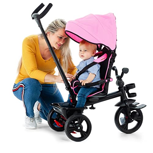 Triciclo Infantil Evolutivo Urban Trike City Plegable Molto (Rosa)