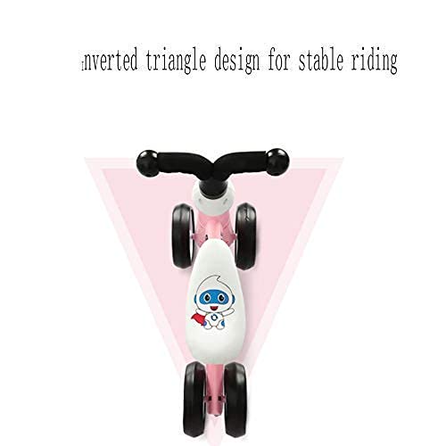 Triciclo portátil Present Trike Bicicleta de equilibrio para bebés, Bicicleta de equilibrio sin pedales Bicicleta de entrenamiento de equilibrio para caminar Bicicleta antideslizante Las 4 ruedas son