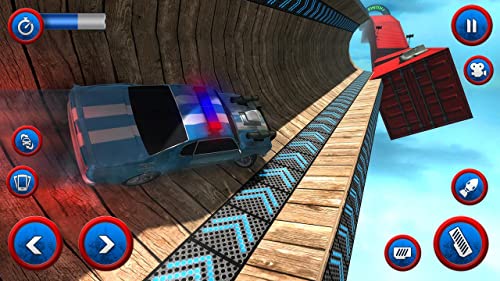 Tricky Police Car Stunts: juego de carreras de coches de carreras