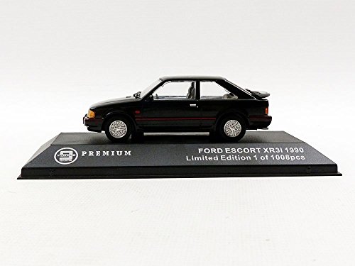 Triple 9- Ford Escort XR3 1990-Escala 1:43, Color Negro (T9P10026)