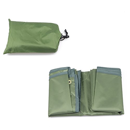 TRIWONDER Lona de Tiendas de Campaña Impermeable Oxford Portátil Toldo Camping para Playa Picnic al Aire Libre (Verde, S - 2.2 x 1.5m)