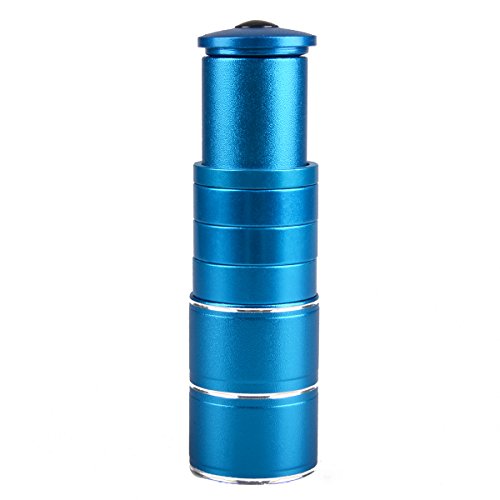TRIWONDER MTB Elevador de Vástago de Bicicleta Aleación de Aluminio Adaptador de Manillar 28.6mm para Ciclismo (Azul con Plateado)