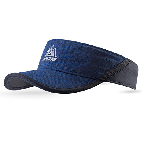 TRIWONDER Visera Ajustable Protección UV Gorro de Deporte Unisex para Tenis Golf Béisbol Pádel Correr al Aire Libre (Azul Marino)