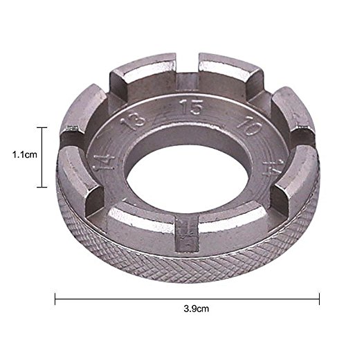 TRIXES Bici Bicicletas de Ruedas 6 Rayos, Llave para Enroscar Pernos Hexagonales