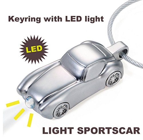 Troika Light Sportscar Llavero 5 Centimeters Plateado (Silber)