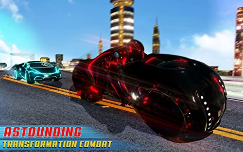 Tron Bike Transform Car Driving Simulator | Sci-fi bike adventure | Mega ramp stunts | extreme bike stunts | real car driving simulator | Car Games | Bike games