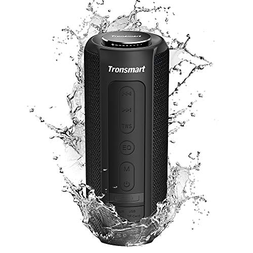 Tronsmart T6 Plus Altavoz Bluetooth 40W, Altavoces Portatiles Waterproof IPX6 con Powerbank, 15 Horas de Reproducción, Sonido Estéreo, Efecto de Triple Bajo, Speaker Bluetooth 5.0 y Manos Libres