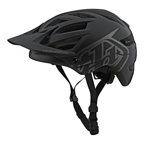 Troy Lee Designs Adult Half Shell | Cycling | All Mountain | Mountain Bike A1 Classic Helmet W/MIPS (Black, Small)