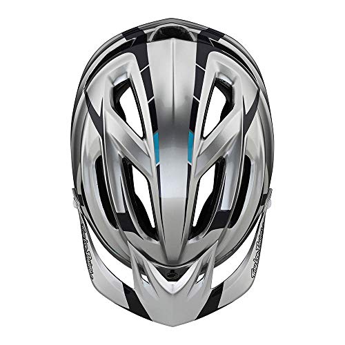 Troy Lee Designs Adulto | All Mountain | Casco de bicicleta de montaña Half Shell A2 Sliver W/MIPS (Plata/Borgoña, SM)