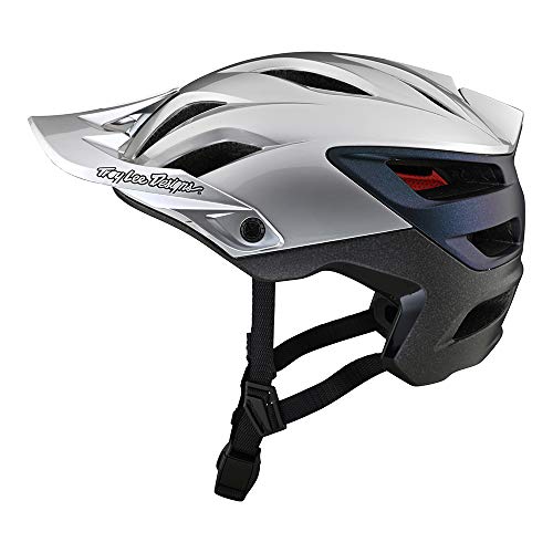 Troy Lee Designs Adulto | All Mountain | Mountain Bike | Casco A3 Uno W/MIPS (Plata/Electro, MD/LG)