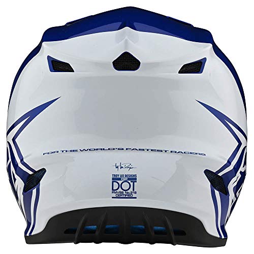 Troy Lee Designs Adulto | Offroad | Motocross | GP Block Casco (azul/blanco, pequeño)