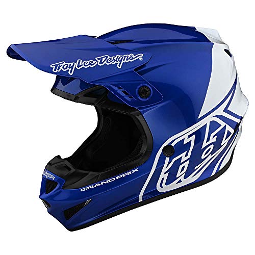 Troy Lee Designs Adulto | Offroad | Motocross | GP Block Casco (azul/blanco, pequeño)