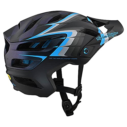 Troy Lee Designs Born from Paint Adult | Trail | XC | Mountain Bike A3 Sideways Casco (Negro, MD/LG)