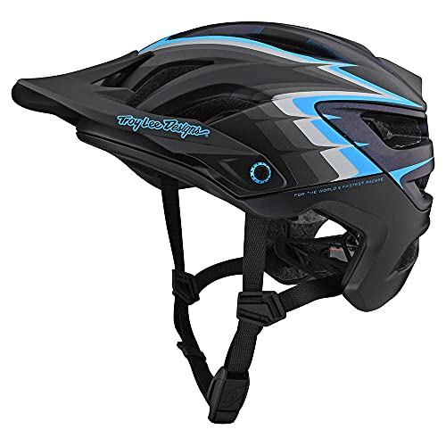 Troy Lee Designs Born from Paint Adult | Trail | XC | Mountain Bike A3 Sideways Casco (Negro, MD/LG)