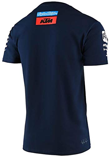 Troy Lee Designs Camiseta Azul Marino Patrocinadores Oficial del Equipo 2020