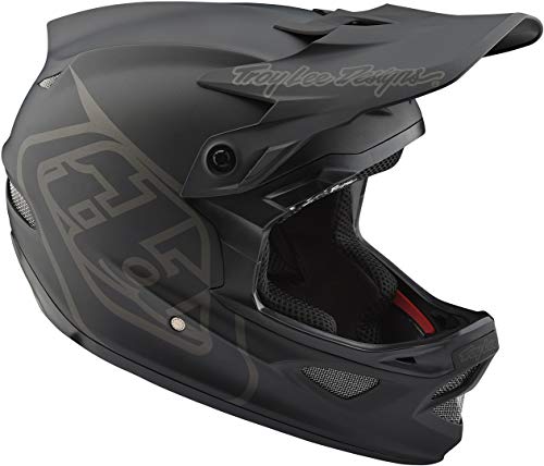 Troy Lee Designs D3 Fiberlite - Casco de Bicicleta - Negro Contorno de la Cabeza M | 57-59cm 2019