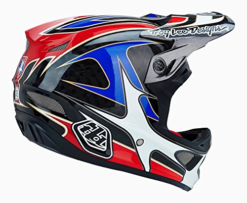 Troy Lee Designs D3 Gwin - Casco de Ciclismo BMX Integral, Color Rojo, Talla Xlarge