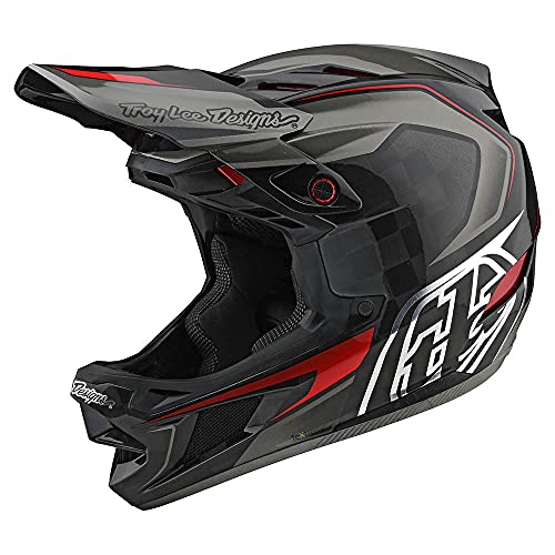 Troy Lee Designs D4 Carbon Casco con Mips para Bmx Mtb Dh - EXILE GREY (L (58-59cm))