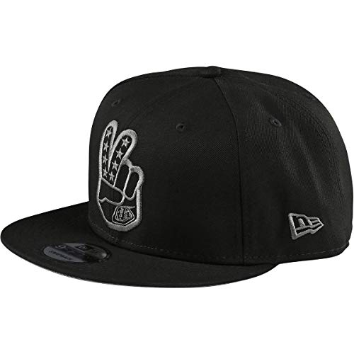 Troy Lee Designs Gorra Snapback con signo de paz (negro)