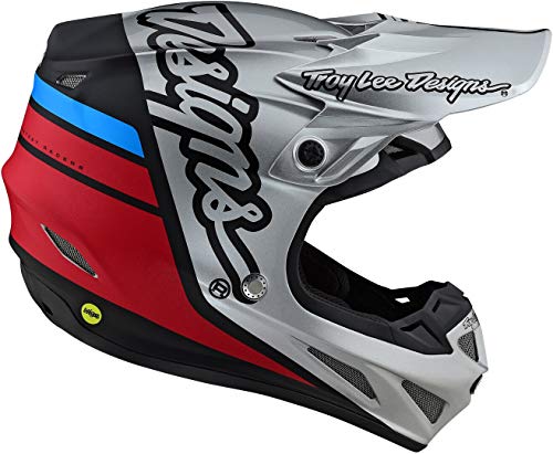 Troy Lee Designs SE4 Composite Motocrossv Casco Silhouette - Plata/Negro (S)