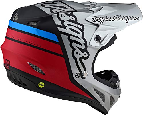 Troy Lee Designs SE4 Composite Motocrossv Casco Silhouette - Plata/Negro (S)