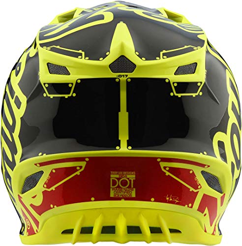 Troy Lee Designs Se4 Polyacrilite Factory Casco de Moto con tecnología MIPS de Alta protección con Inserciones EPP, Accesorio Unisex para Adultos, Amarillo, M