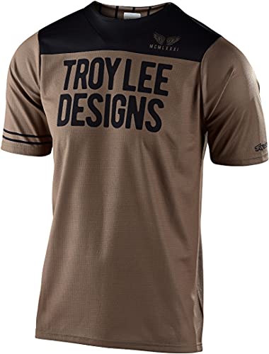 Troy Lee Designs Skyline - Camiseta de manga corta para hombre, color nogal/negro, talla S