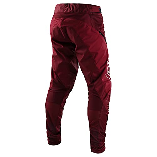 Troy Lee Designs Sprint Pantalones Solid Burgundy para BMX MTB DH, granate, 34