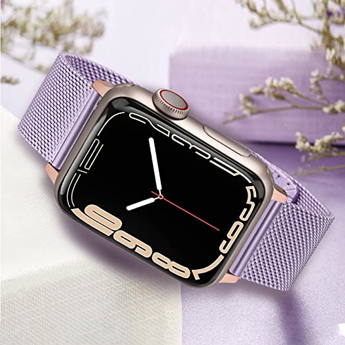 TRUMiRR Correa de Reloj Compatible con 40mm 38mm Apple Watch Hombres Mujeres, Correa de Reloj de Acero Inoxidable Pulsera de Malla Tejida con Pulsera para iWatch Apple Watch SE Series 6 5 4 3 2 1