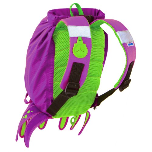 Trunki PaddlePak - Mochila infantil impermeable para piscina y gimnasio, Violeta, 37 x 29 x 17 cm