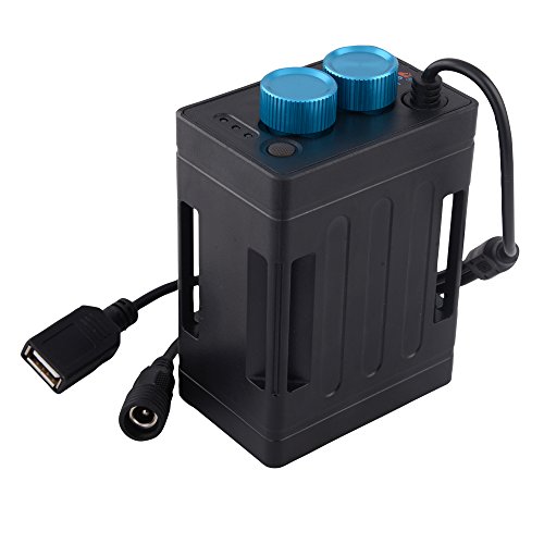 TrustFire EB03 8.4 V Caja de batería portátil Power Bank caja de batería de bicicleta resistente al agua para 6 baterías de iones de litio 18650 con interfaz CC/USB para linterna LED de bicicleta