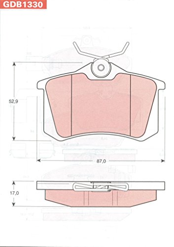 TRW GDB1330 Automotive AfterMarket - pastilla de freno